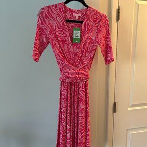 Lilly Pulitzer Pink wrap Dress - Never worn